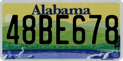 AL license plate 48BE678