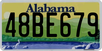 AL license plate 48BE679