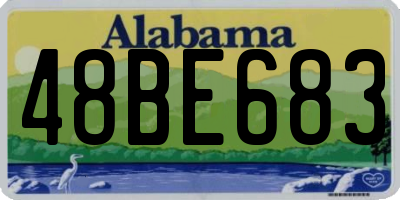 AL license plate 48BE683