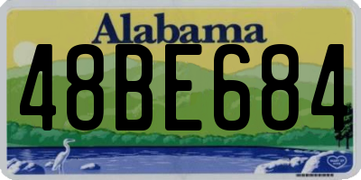 AL license plate 48BE684