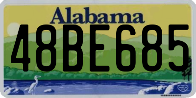 AL license plate 48BE685