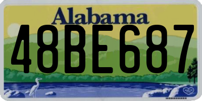 AL license plate 48BE687