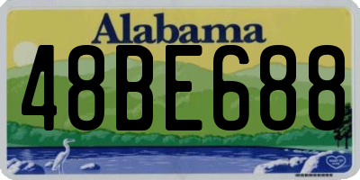 AL license plate 48BE688