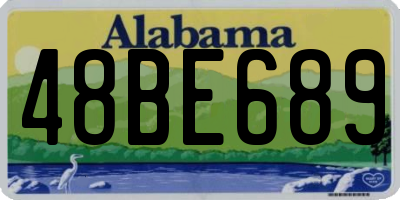 AL license plate 48BE689