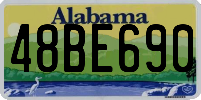 AL license plate 48BE690