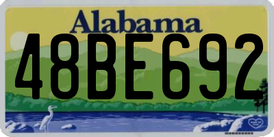 AL license plate 48BE692