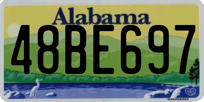 AL license plate 48BE697