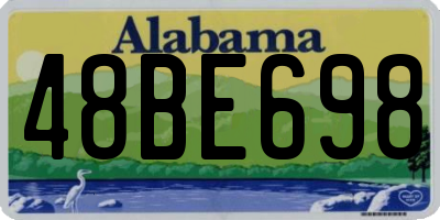 AL license plate 48BE698