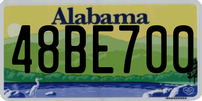 AL license plate 48BE700
