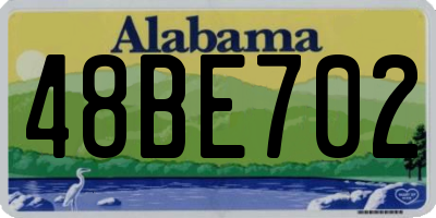 AL license plate 48BE702