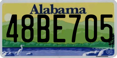 AL license plate 48BE705