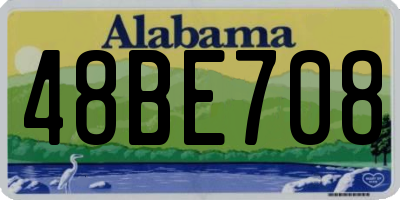 AL license plate 48BE708