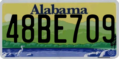 AL license plate 48BE709
