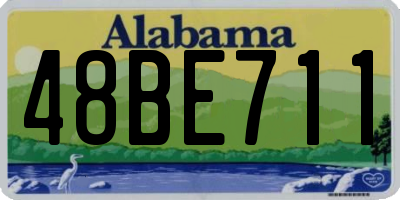 AL license plate 48BE711