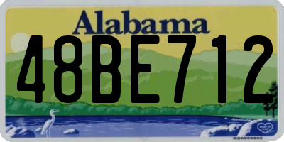 AL license plate 48BE712