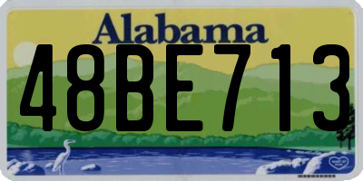 AL license plate 48BE713
