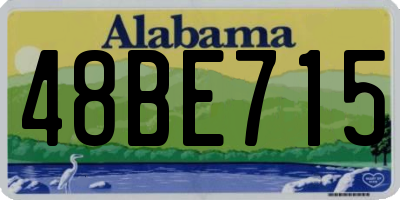 AL license plate 48BE715