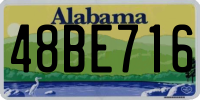 AL license plate 48BE716