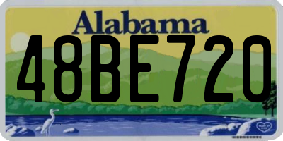 AL license plate 48BE720