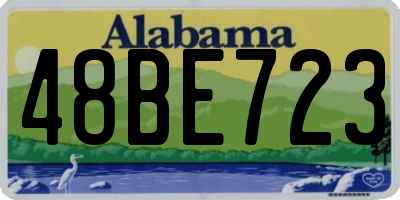 AL license plate 48BE723