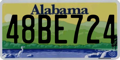 AL license plate 48BE724