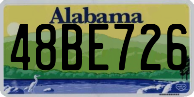 AL license plate 48BE726