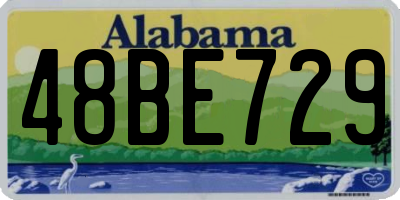 AL license plate 48BE729