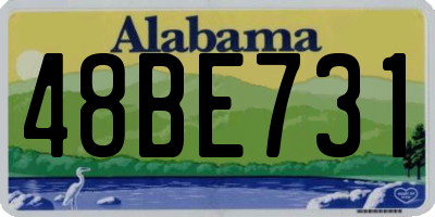 AL license plate 48BE731