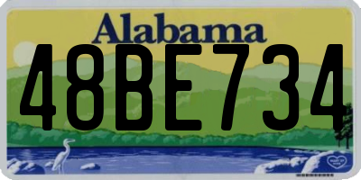AL license plate 48BE734