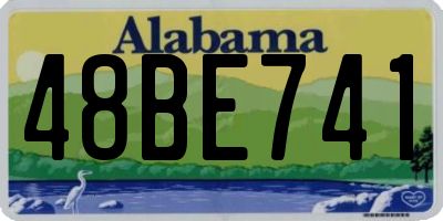 AL license plate 48BE741