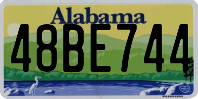 AL license plate 48BE744