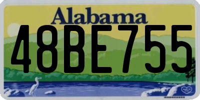 AL license plate 48BE755
