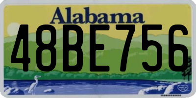 AL license plate 48BE756