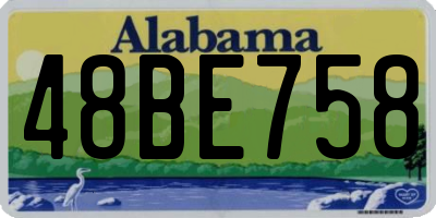 AL license plate 48BE758