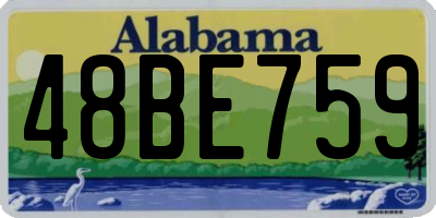 AL license plate 48BE759