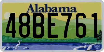 AL license plate 48BE761
