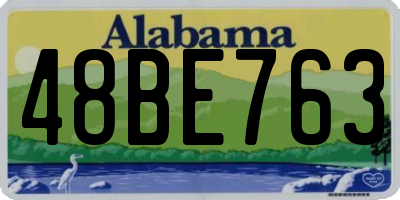 AL license plate 48BE763