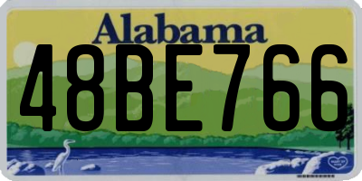 AL license plate 48BE766