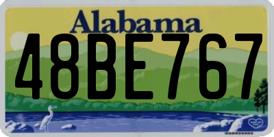 AL license plate 48BE767