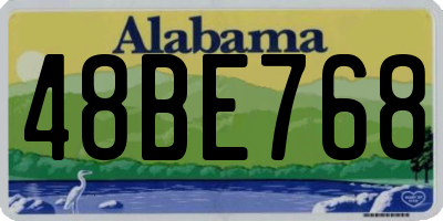 AL license plate 48BE768