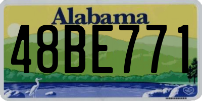 AL license plate 48BE771