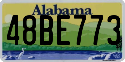AL license plate 48BE773