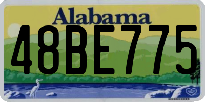 AL license plate 48BE775