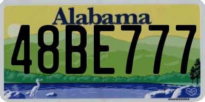 AL license plate 48BE777