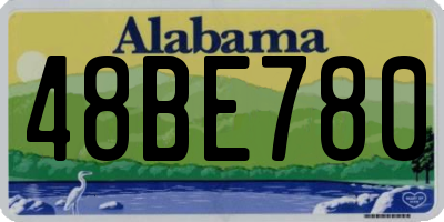 AL license plate 48BE780