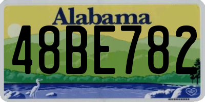AL license plate 48BE782