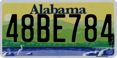 AL license plate 48BE784