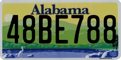 AL license plate 48BE788