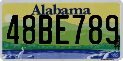 AL license plate 48BE789