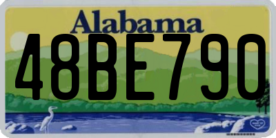 AL license plate 48BE790